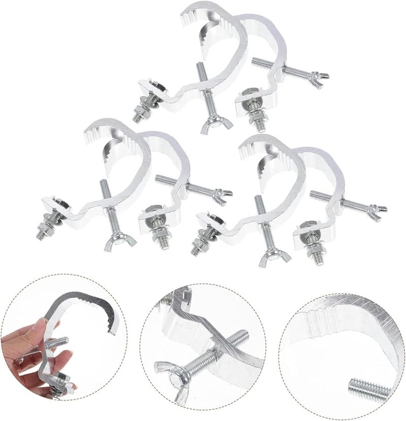 Heavy Duty Aluminum Alloy Stage Light Clips 6pcs Wear Resistant Truss Hooks for Moving Head Lamps - Image 4